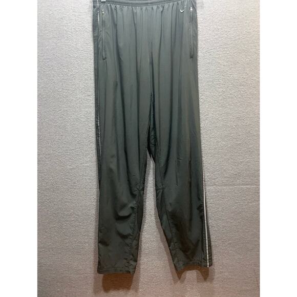 Vintage Nike Dri Fit Zip Hems Embroidered Logo Basketball Jogger Mens Size L - Picture 1 of 14